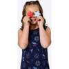 Fireworks Bamboo Girls' Sleeveless Dress, Blue - Dresses - 3