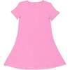 Bubblegum Pink Bamboo Girls' Short Sleeve Dress, Pink - Dresses - 1 - thumbnail