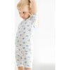 Butterfly Bamboo Kids Pajama Short Set, White - Pajamas - 5