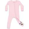 Blush Pink Bamboo Convertible Footie, Pink - Footie Pajamas - 1 - thumbnail