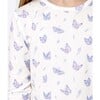 Butterfly Bamboo Kids Pajamas, White - Pajamas - 3