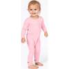 Blush Pink Bamboo Convertible Footie, Pink - Footie Pajamas - 3