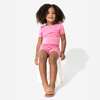 Bubblegum Pink Bamboo Kids Pajama Short Set, Pink - Pajamas - 4