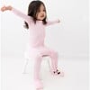 Blush Pink Bamboo Convertible Footie, Pink - Footie Pajamas - 4