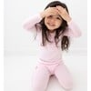 Blush Pink Bamboo Kids Pajamas, Pink - Pajamas - 5