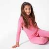 Bubblegum Pink Bamboo Kids Pajamas, Pink - Pajamas - 4