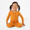 Canyon Bamboo Convertible Footie, Orange - Footie Pajamas - 5