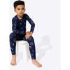 Fireworks Bamboo Kids Pajamas, Blue - Pajamas - 6