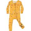 Basketball Bamboo Convertible Footie, Orange - Footie Pajamas - 1 - thumbnail