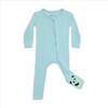 Adventure Blue Bamboo Convertible Footie, Blue - Footie Pajamas - 1 - thumbnail