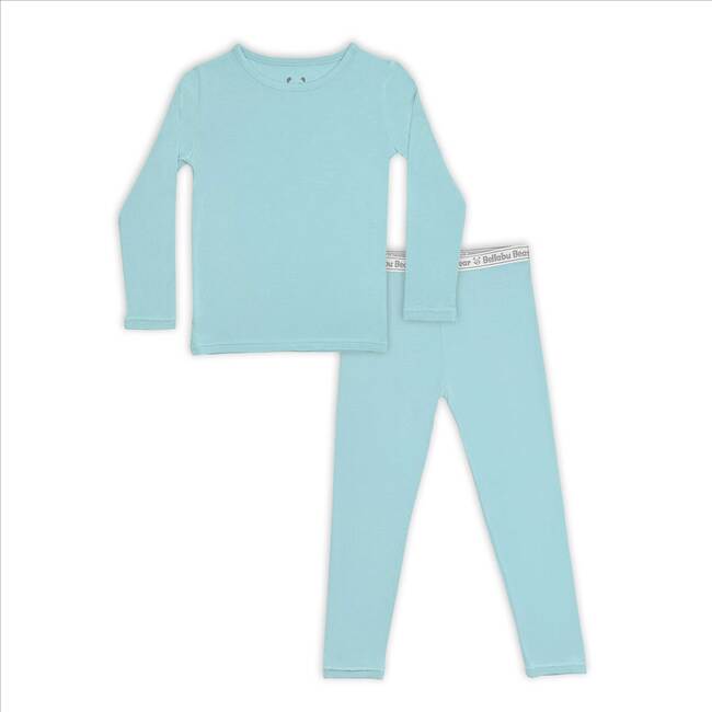 Adventure Blue Bamboo Kids Pajamas, Blue