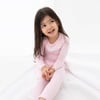 Blush Pink Bamboo Kids Pajamas, Pink - Pajamas - 7