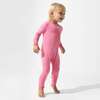 Bubblegum Pink Bamboo Convertible Footie, Pink - Footie Pajamas - 6