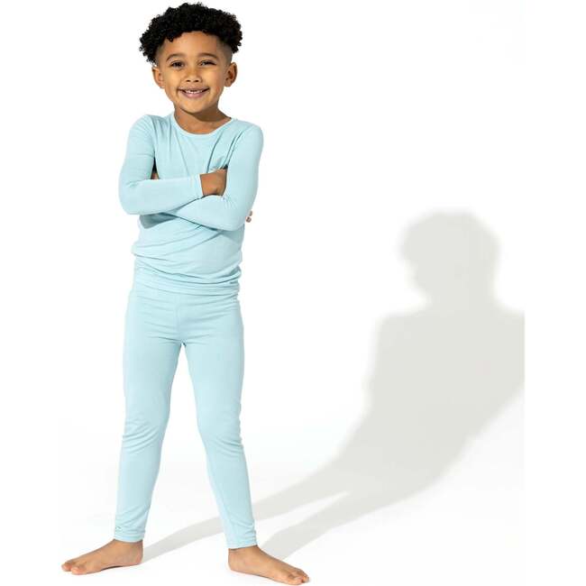 Adventure Blue Bamboo Kids Pajamas, Blue - Pajamas - 2