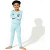 Adventure Blue Bamboo Kids Pajamas, Blue - Pajamas - 2