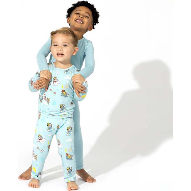 Adventure Blue Bamboo Kids Pajamas, Blue - Pajamas - 4