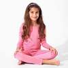 Bubblegum Pink Bamboo Kids Pajamas, Pink - Pajamas - 6