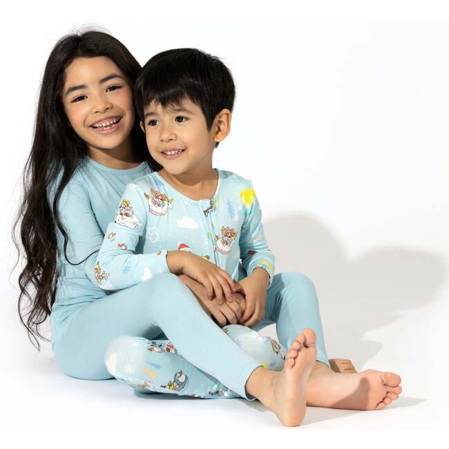 Adventure Blue Bamboo Kids Pajamas, Blue - Pajamas - 6