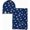 Hanukkah Cookies Bamboo Swaddle & Beanie Set, Blue - Swaddles - 1 - thumbnail