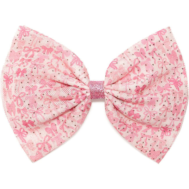 Coquette Tulle Bow Clip, Pink