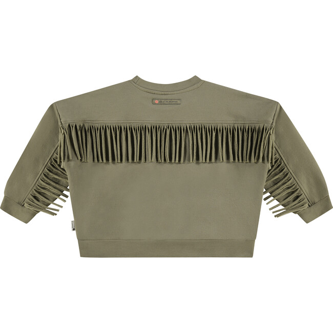 Y'ALL Crew Neck Pullover Sweatshirt, Olive Green - Sweatshirts - 2