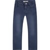 Straight Leg Zipped Pant, Blue - Pants - 1 - thumbnail