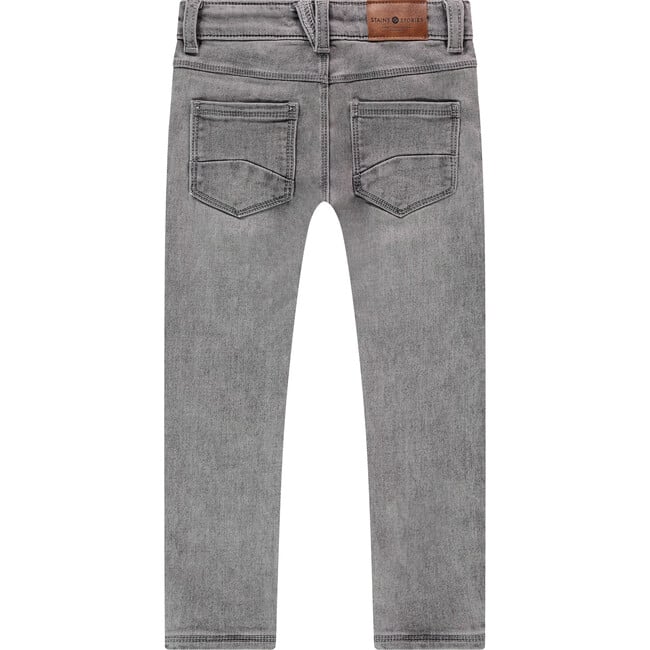 Straight Leg Denim Pant, Grey - Jeans - 2