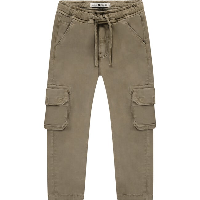 Pull-On Drawstring Cargo Pant, Khaki