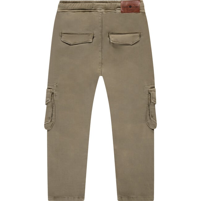 Pull-On Drawstring Cargo Pant, Khaki - Pants - 2