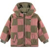 Fuzzy Sherpa Winter Jacket, Multicolors - Jackets - 1 - thumbnail