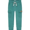 Cargo Drawstring SweatPant, Turquoise - Sweatpants - 1 - thumbnail