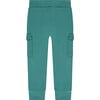 Cargo Drawstring SweatPant, Turquoise - Sweatpants - 2