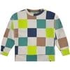 Bold Checkered Crew Neck Pullover Sweatshirt, Multicolors - Sweatshirts - 1 - thumbnail