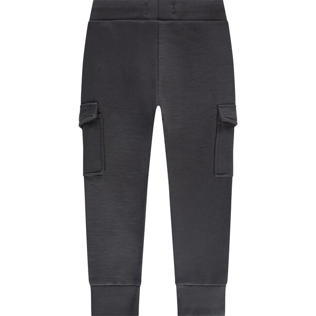 Cargo Drawstring SweatPant, Charcoal Grey - Sweatpants - 2