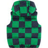 Reversible Solid & Checkered Pattern Winter Vest, Navy & Multicolors - Vests - 2