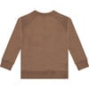 Dj Vinyl Character Crew Neck Pullover Sweatshirt, Brown - Sweatshirts - 2