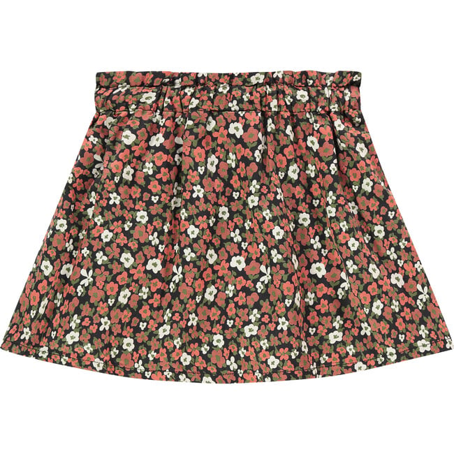 All-Over Floral Print Drawstring Waist Skirt, Multicolors - Skirts - 2