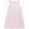 Valentina  Heart Dress, Pink Gingham - Dresses - 2