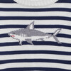 Shark Stripe Sweater, Navy Stripe - Sweaters - 3