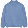 Sailing Half Zip Sweater, Pale Blue Marl - Sweaters - 2