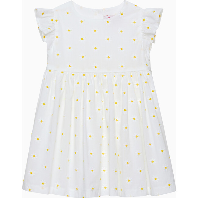 Little Pretty Daisy Dress, White