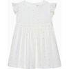 Little Pretty Daisy Dress, White - Dresses - 1 - thumbnail