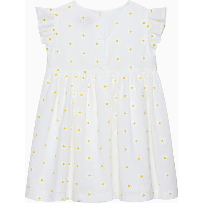Little Pretty Daisy Dress, White - Dresses - 2