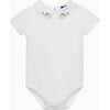 Little Monty Farmyard Body, White - Onesies - 1 - thumbnail