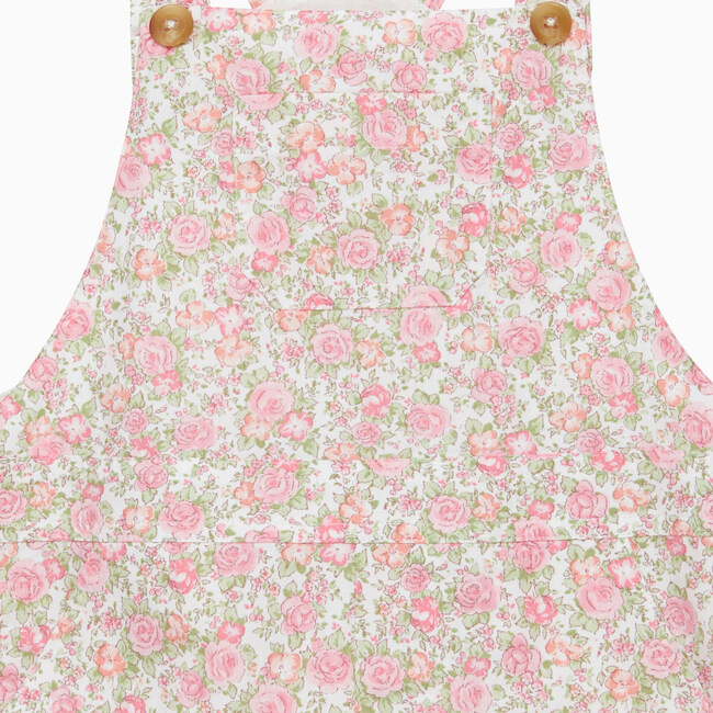 Marnie Frill Dungaree, Pink  Floral - Jumpsuits - 3