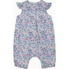 Little Liberty Print Neon Wiltshire Romper, Navy - Rompers - 2