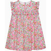 Little Liberty Print Betsy Ruffle Dress, Pink Betsy - Dresses - 1 - thumbnail