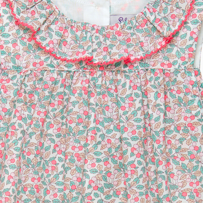 Little Liberty Print Coco Cherry Romper, Coco Cherry - Rompers - 3