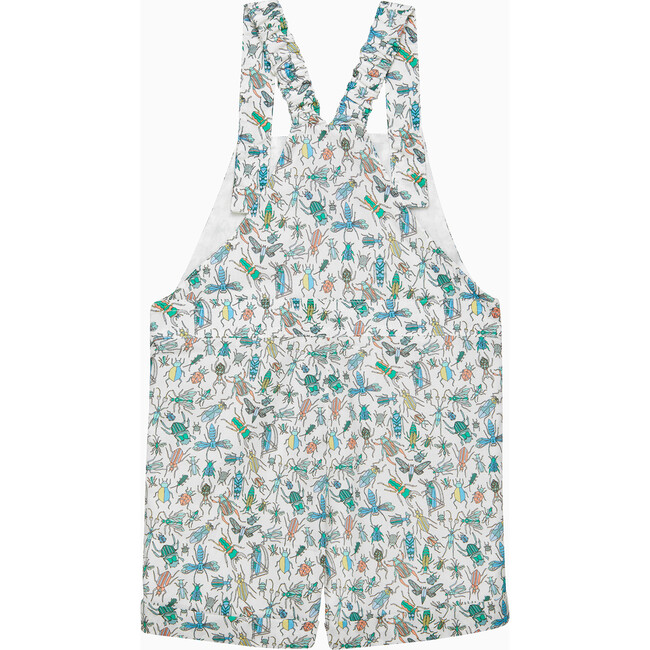 Little Liberty Print Atticus Bib Short, Blue Bugs - Rompers - 2