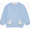 Little Duck Cardigan, Cornflower Blue - Cardigans - 1 - thumbnail